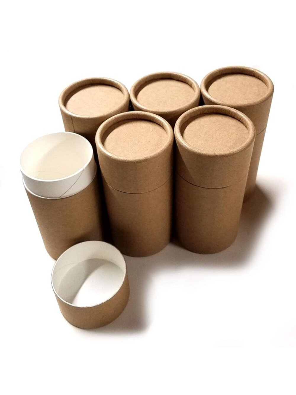 Empty Cardboard Deodorant Containers - Push-up style, top-fill, reusable and bio
